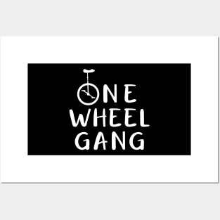 Unicycling One Wheel Gang Posters and Art